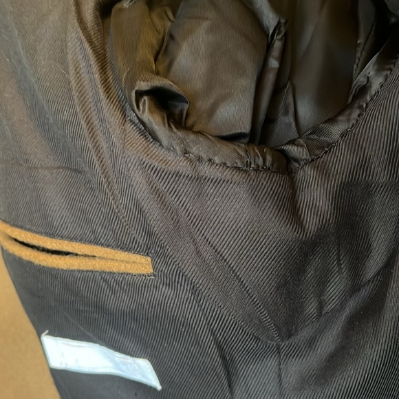 Spencer Hart Designer Tailored Men’s Wool Coat. Camel Winter Fall Jacket - Picture 12 of 12